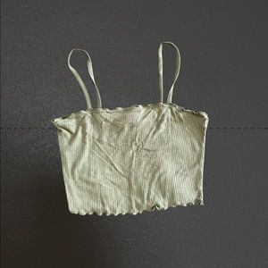 Bozzolo Olive Green tank top. never worn size M